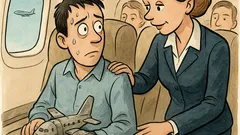 Banc: Însoțitoarea: Ați mai zburat vreodată?